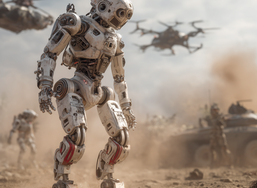 Yapay zeka destekli robotlar savaş alanında test ediliyor