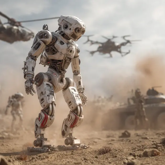 Yapay zeka destekli robotlar savaş alanında test ediliyor