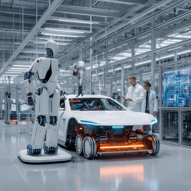 BMW insansı robotu Almanya'da üretime soktu