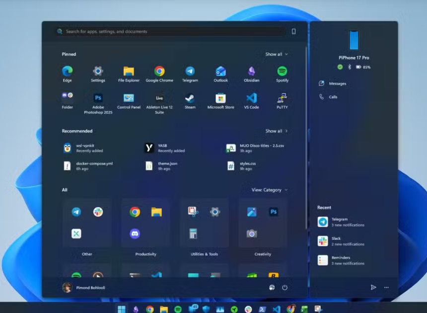 Başlat menüsü nihayet eski halinden kurtuldu