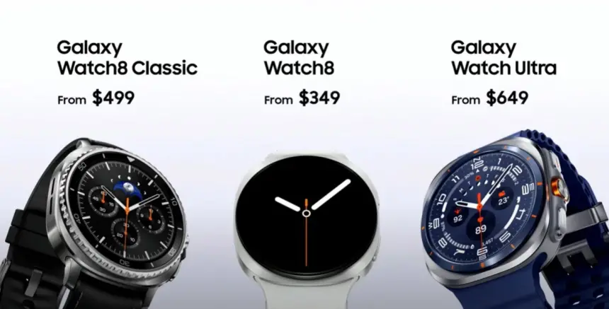 Samsung Unpacked 2025: Galaxy Watch 8, One UI 8.0 ile Watch 8 Classic, Exynos W1000 Çipi Tanıtıldı