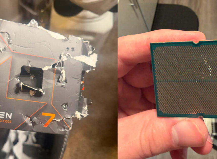 Bir köpek AMD Ryzen 7 7700X işlemciyi kemirdi