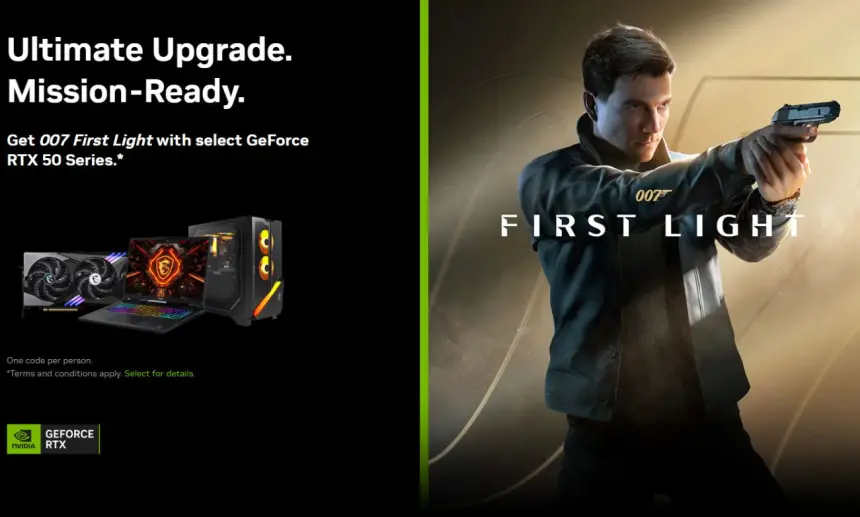NVIDIA, RTX 5060 Ti ile birlikte ücretsiz 007 First Light vermeye başladı