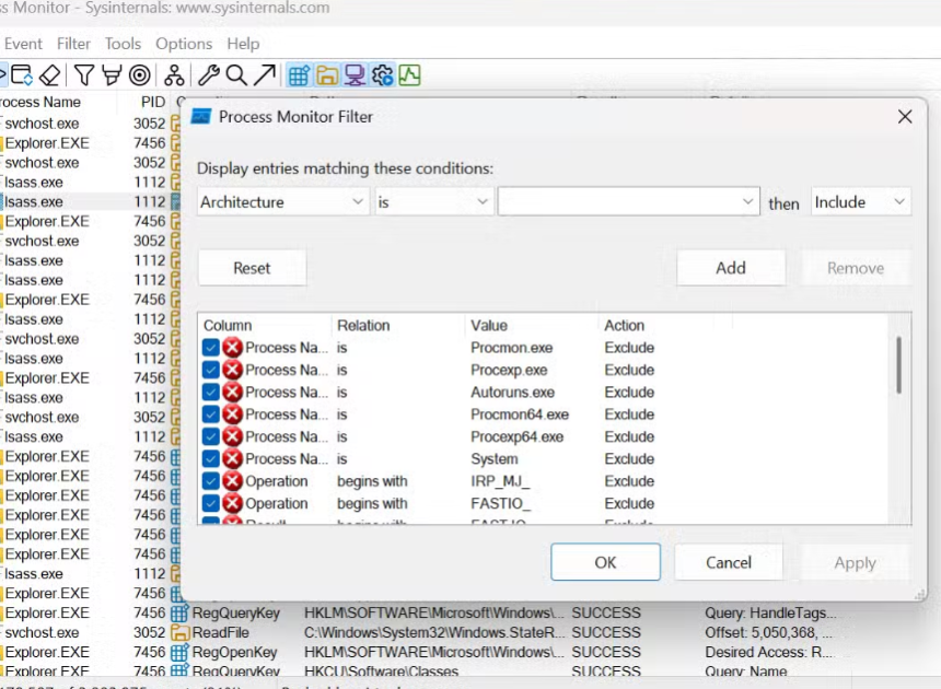 Windows Process Monitor ile bilgisayarınızın aslında ne yaptığını görmek