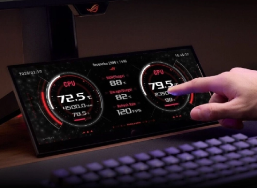 ROG’dan 280 Hz OLED oyuncu monitörü ve mini dokunmatik ekran geldi