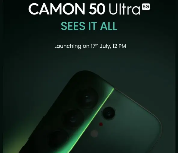 Tecno Camon 50 Ultra 5G'nin Hindistan lansman tarihi belli oldu
