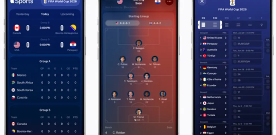 Apple Sports uygulaması FIFA Dünya Kupası 26 için büyük güncelleme aldı