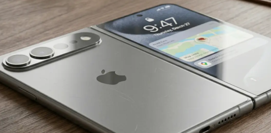 Katlanabilir iPhone görünmez ekran kat izi için özel yapıştırıcı kullanacak mı?