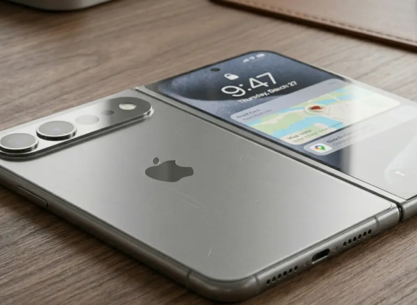 Katlanabilir iPhone görünmez ekran kat izi için özel yapıştırıcı kullanacak mı?