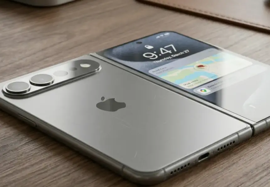 Katlanabilir iPhone görünmez ekran kat izi için özel yapıştırıcı kullanacak mı?