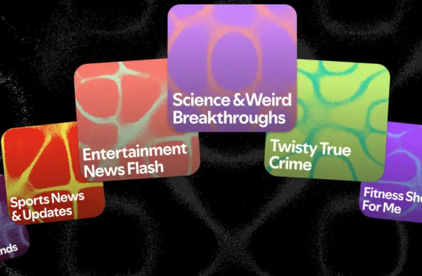 Spotify önerilen çalma listelerini podcast’lere genişletti