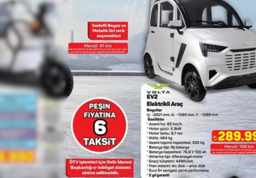A101’de şok! Bu kez Volta EV2 elektrikli araç satışa çıkıyor