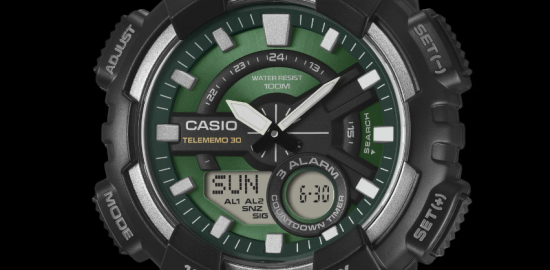 Casio yeşil kadranlı üç yeni modeliyle sahneye çıktı