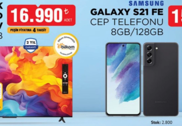 BİM aktüel 29 Ağustos: Galaxy S21 FE ve dev ekran TCL Google TV raflarda