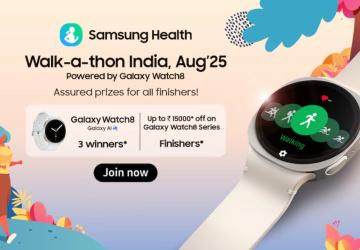 Samsung Health ile harekete geçin: Walk-a-Thon India aug'25 etkinliği başladı