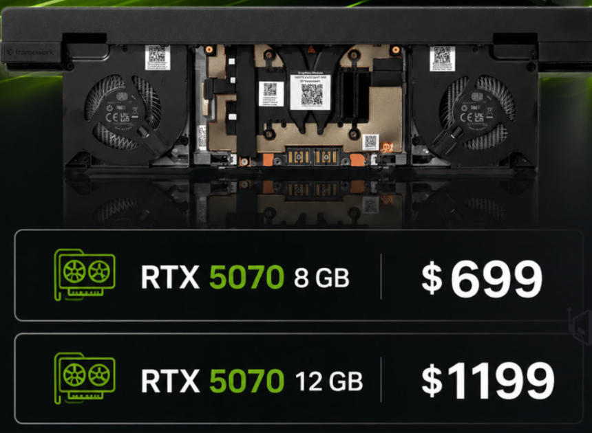 Framework’ün yeni RTX 5070 modülü ne sunuyor?