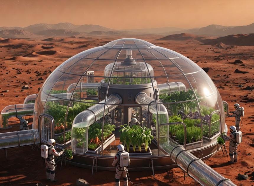 Mars'ta kendi kendine yeten bahçe yaratılıyor