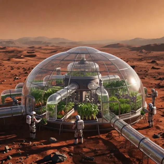 Mars'ta kendi kendine yeten bahçe yaratılıyor