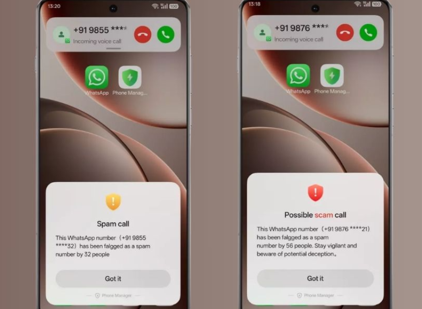ColorOS Mayıs 2026 güncellemesi WhatsApp arama tanımlama ve spam engelleme özelliklerini getiriyor