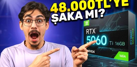 48.000 tl’ye RTX 5060 Ti 16 GB sistem mi? Stoklar bitmeden bakın