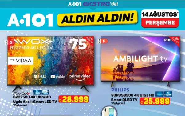 A101’e gelen iki bomba telefon! Bu fırsat kaçmaz!
