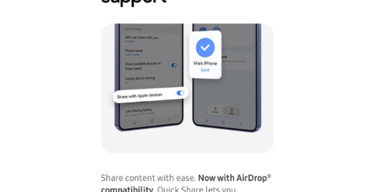 Galaxy S26’da AirDrop destekli paylaşım özelliği dikkat çekiyor