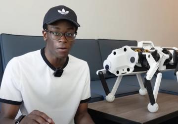 ABD'li öğrenci halat tahrik sistemiyle robot köpek tasarladı
