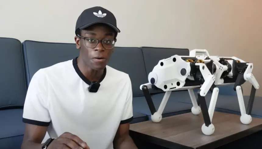 ABD'li öğrenci halat tahrik sistemiyle robot köpek tasarladı