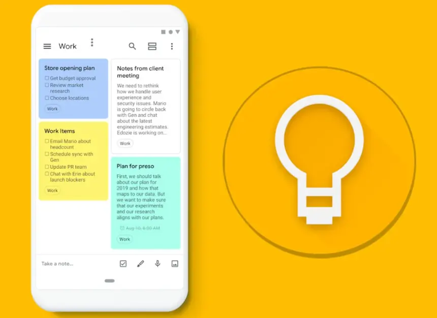 Google Keep için beklenen özellik sonunda ortaya çıktı