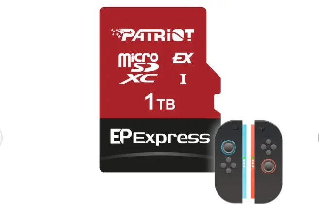 Patriot EP Express microSD Kart Nintendo Switch 2 ile uyumlu