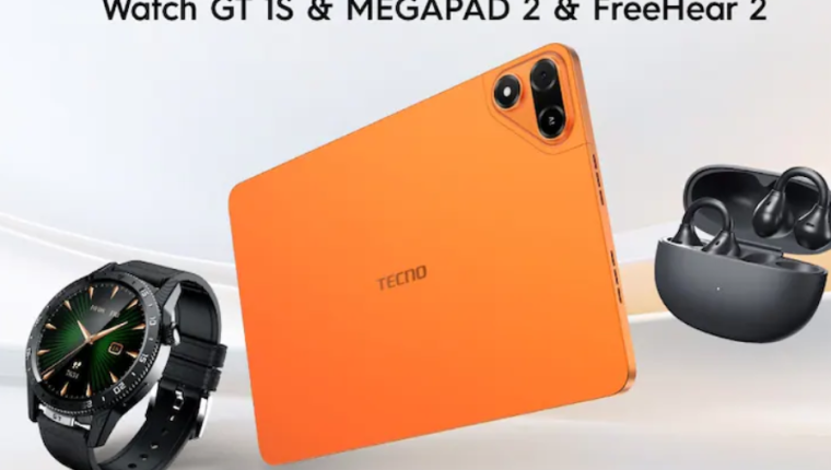 Tecno Megapad 2, Watch GT 1S ve FreeHear 2 tanıtıldı