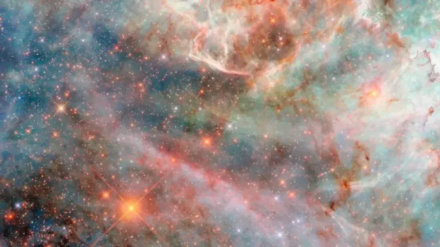 Hubble teleskobu büyük macellan bulutu'nda yıldız doğum bölgesi keşfetti